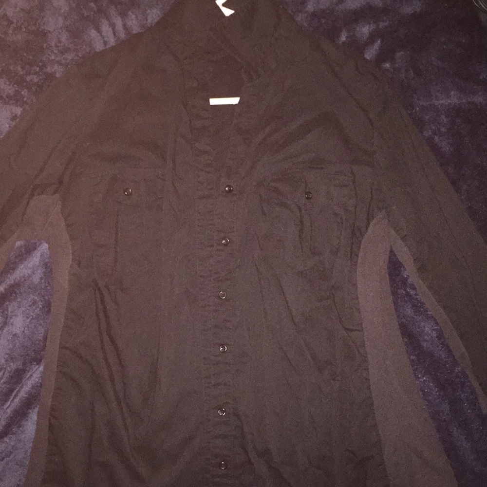 Black button up